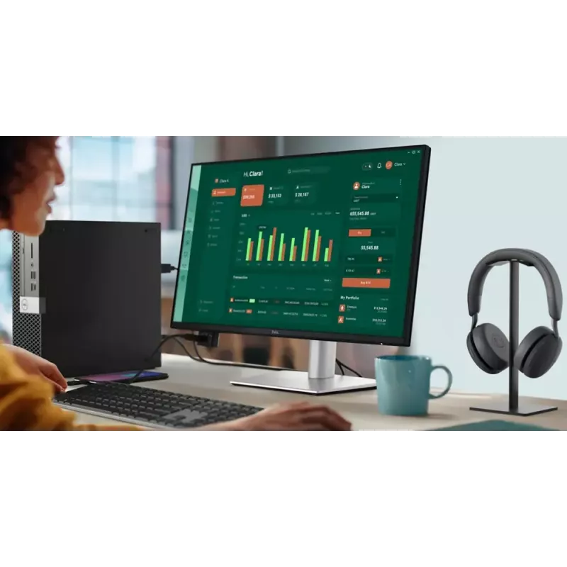 DELL Pro Plus P2425D computer monitor 61 cm (24 inch) 2560 x 1440 pixels Quad HD LCD Black, Silver