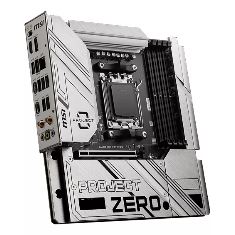 MSI B650M PROJECT ZERO motherboard AMD B650 Socket AM5 micro ATX