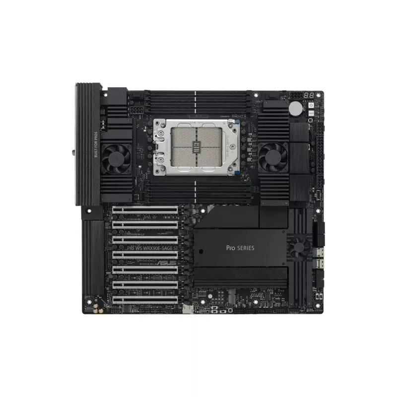 Motherboard ASUS PRO WS WRX90E-SAGE SE, AMD WRX90 chipset, Socket sTR5, EEB, 8x DDR5 DIMM, 7x PCIe x16 GEN5, 4x M.2, 2x USB4 GEN3X2