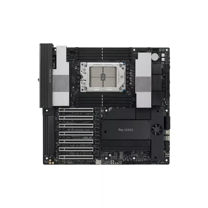 Motherboard ASUS PRO WS WRX90E-SAGE SE, AMD WRX90 chipset, Socket sTR5, EEB, 8x DDR5 DIMM, 7x PCIe x16 GEN5, 4x M.2, 2x USB4 GEN3X2