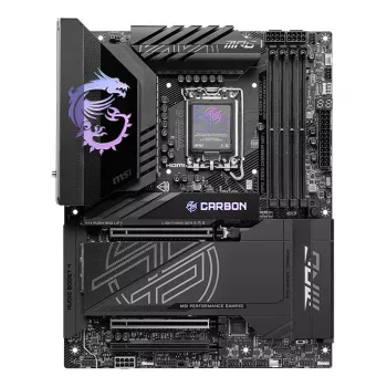 Motherboard MSI MPG Z890 CARBON WIFI ATX — Intel LGA1851, Z890, DDR5, 4x DIMM, 5x M.2, Wi‑Fi 7, 2.5Gb LAN