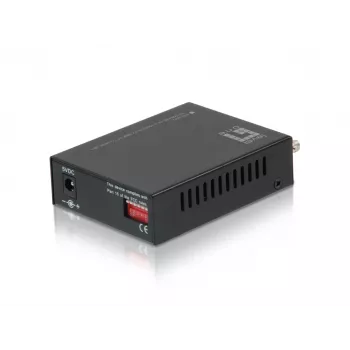 LevelOne RJ45 to ST Fast Ethernet Media Converter, Multi-Mode Fiber, 2km