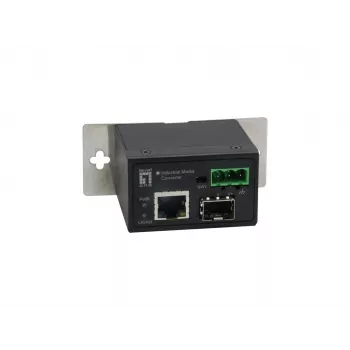 LevelOne RJ45 to SFP Fast Ethernet Industrial Media Converter, -40°C to 75°C