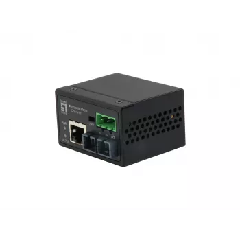 LevelOne RJ45 to ST Fast Ethernet Industrial Media Converter, Multi-Mode Fiber, 2km, -40°C to 75°C