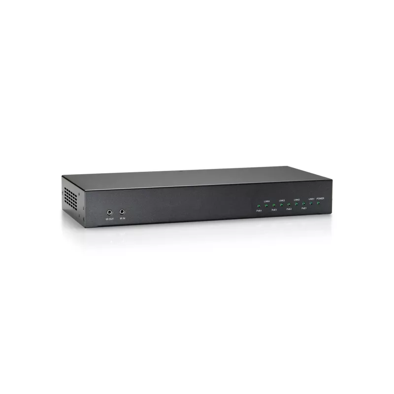 LevelOne HDMI over Cat.5 Transmitter, HDBaseT, 100m, 4 Channel Outputs, 802.3af PoE