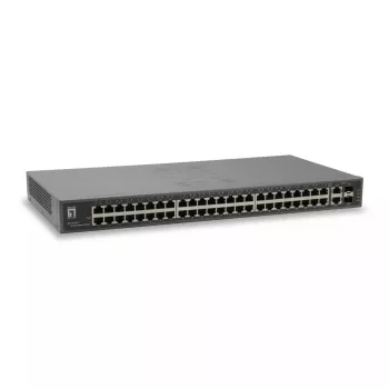 LevelOne 50-Port Fast Ethernet Switch, 2 x Gigabit SFP/RJ45 Combo