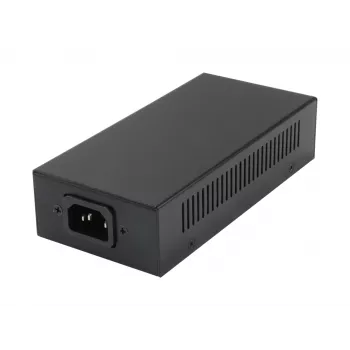 LevelOne Gigabit PoE Injector, 60W, 802.3at/af PoE, Gigabit Ethernet, 10,100,1000 Mbit/s, IEEE 802.3af, IEEE 802.3at, IEEE 802.3bt, Black, Power, 60 W
