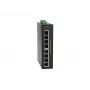 LevelOne 8-Port Fast Ethernet PoE Industrial Switch, 4 PoE Outputs, 802.3at/af PoE, 126W, -40°C to 75°C