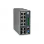 LevelOne TURING 12-Port L3 Lite Managed Gigabit Industrial Switch, 4 x SFP, DIN-Rail, -40°C to 75°C