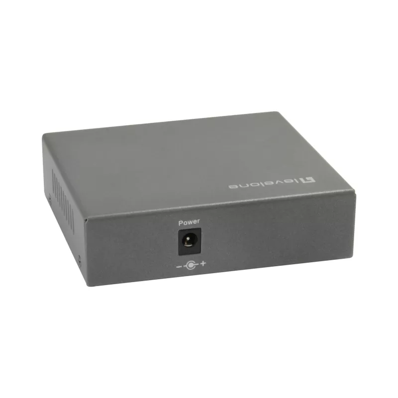 LevelOne 5-Port Gigabit PoE Switch, 802.3at/af PoE, 4 PoE Outputs, 60W