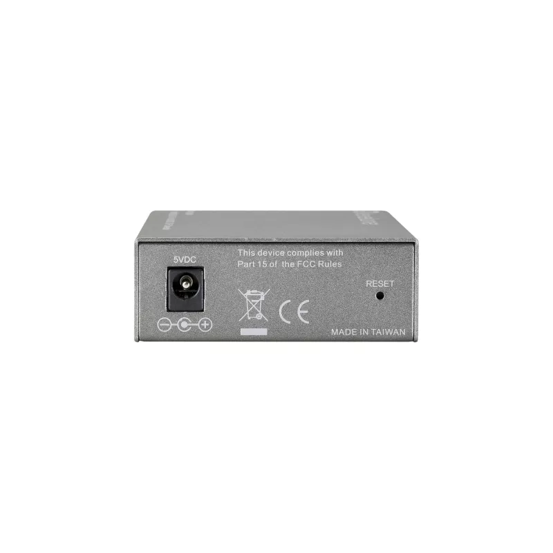 LevelOne RJ45 to SC Managed Fast Ethernet Media Converter, Single-Mode Fiber, 20km
