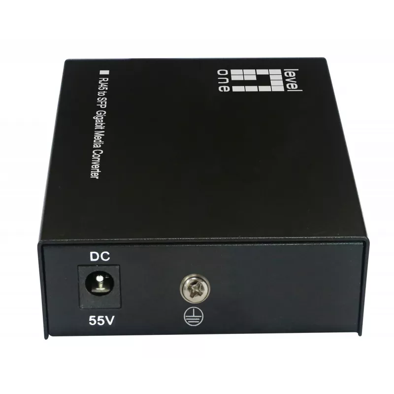 LevelOne RJ45 to SFP Gigabit Media Converter, 802.3bt 60W PoE PSE