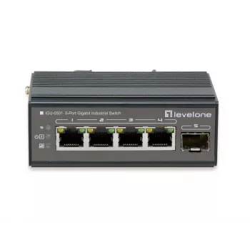 Network Switch LevelOne IGU-0501 Gigabit Ethernet PoE Black