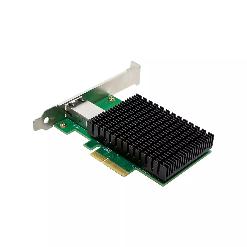 LevelOne 10-Gigabit PCIe x4 Network Card, 1 x RJ45, Internal, Wired, PCI Express, Ethernet, 10000 Mbit/s, Green