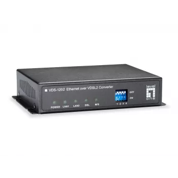 LevelOne VDS-1202 network media converter 100 Mbit/s Grey