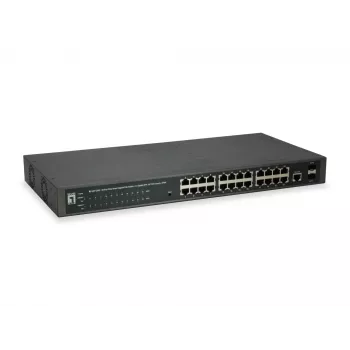 LevelOne GEP-2652 network switch Managed L2 Gigabit Ethernet (10/100/1000) Power over Ethernet (PoE) Grey