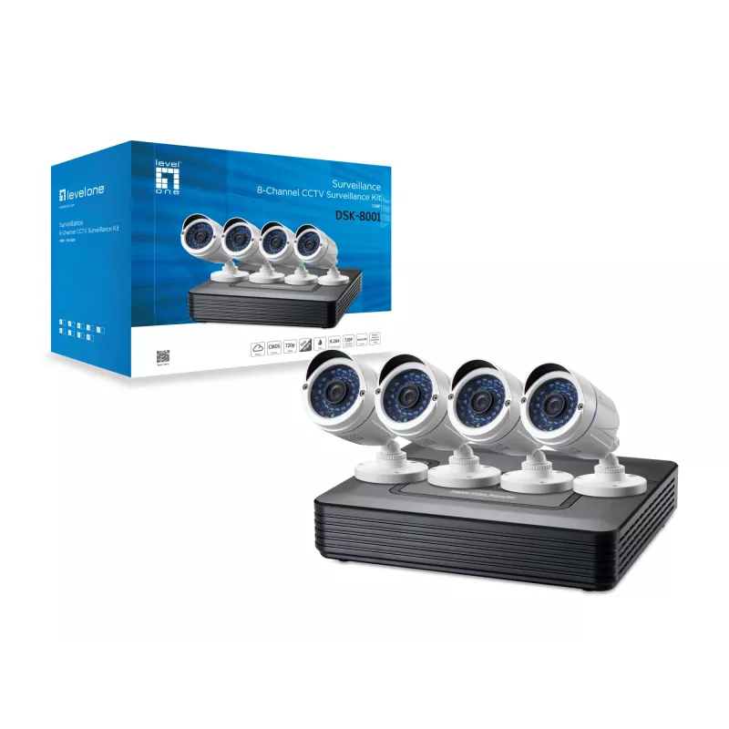 LevelOne DSK-8001 video surveillance kit Wired 8 channels