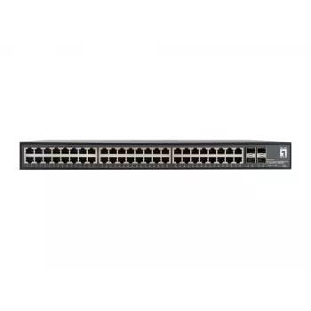 LevelOne GTU-5211 network switch Unmanaged Gigabit Ethernet (10/100/1000) Black