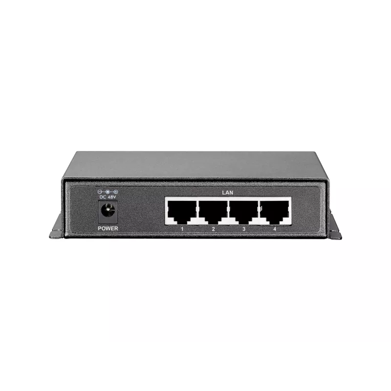 LevelOne 5-Port Gigabit PoE Switch, 61.6W, 802.3af PoE, 4 PoE Outputs, power adapter included