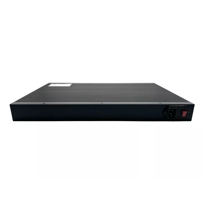 LevelOne 28-Port L2 Plus Managed Gigabit Fiber Industrial Switch, 4x 1.25/2.5GbE SFP, 16x 1.25GbE SFP, 8x Gigabit SFP/RJ45 Combo, Redundant Power Supply, -40°C to 80°C