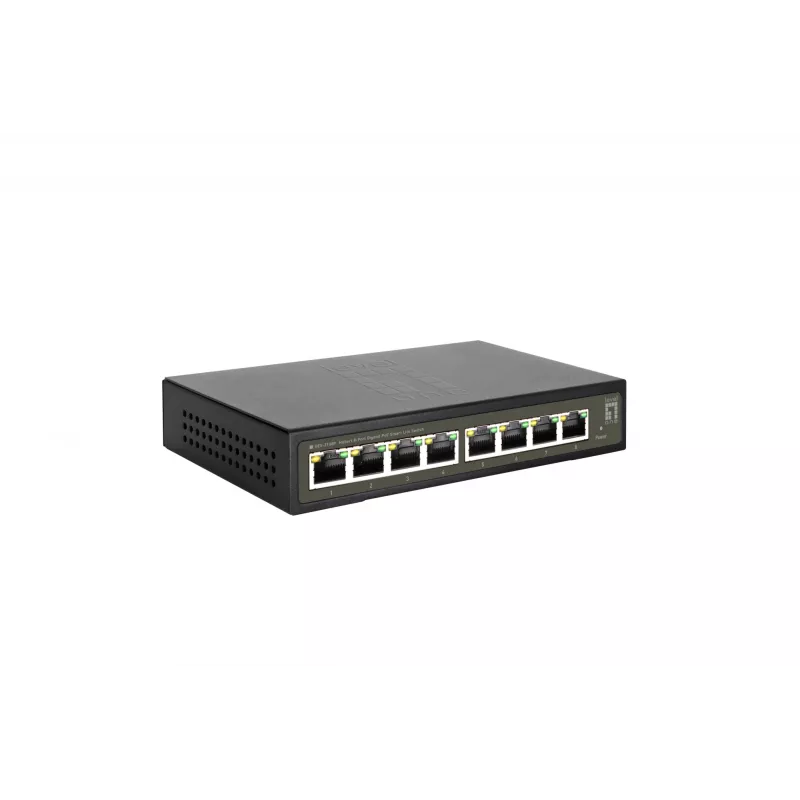 LevelOne Hilbert 8-Port Gigabit PoE Smart Lite Switch, 802.3at/af PoE, 8 PoE Outputs, 112.8W PoE Power Budget