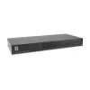 LevelOne 16-Port PS/2-USB VGA KVM Switch, 2048 x 1536 pixels, Rack mounting, 1U, Black
