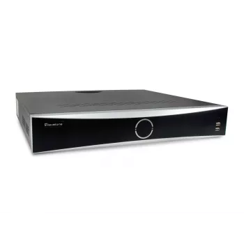 Network Video Recorder LEVELONE NVR-0411 — 32-channel, 4096×2160 max, 10 TB SATA, PoE 16 W/port, 17x RJ-45, USB 2x2