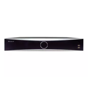 Network Video Recorder LEVELONE NVR-0411 — 32-channel, 4096×2160 max, 10 TB SATA, PoE 16 W/port, 17x RJ-45, USB 2x2