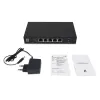 5-Port Unmanaged 2.5G Ethernet Switch LEVELONE GEU-0525 — 5× 2.5G RJ-45, unmanaged, 25 Gbit/s switching, wall-mountable