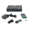 AV transmitter LEVELONE HVE-6701T — HDMI 1.3b, up to 1920×1080, Cat5e/Cat6/Cat7, Mini‑USB, 12V DC