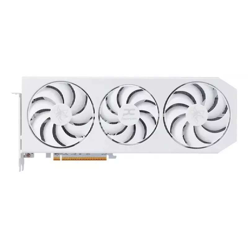 Graphics card power color Radeon RX 9070 XT — 16 GB GDDR6, 256-bit, PCIe 5.0, 3x DP 2.1a + HDMI 2.1b, 340 mm, white, OC