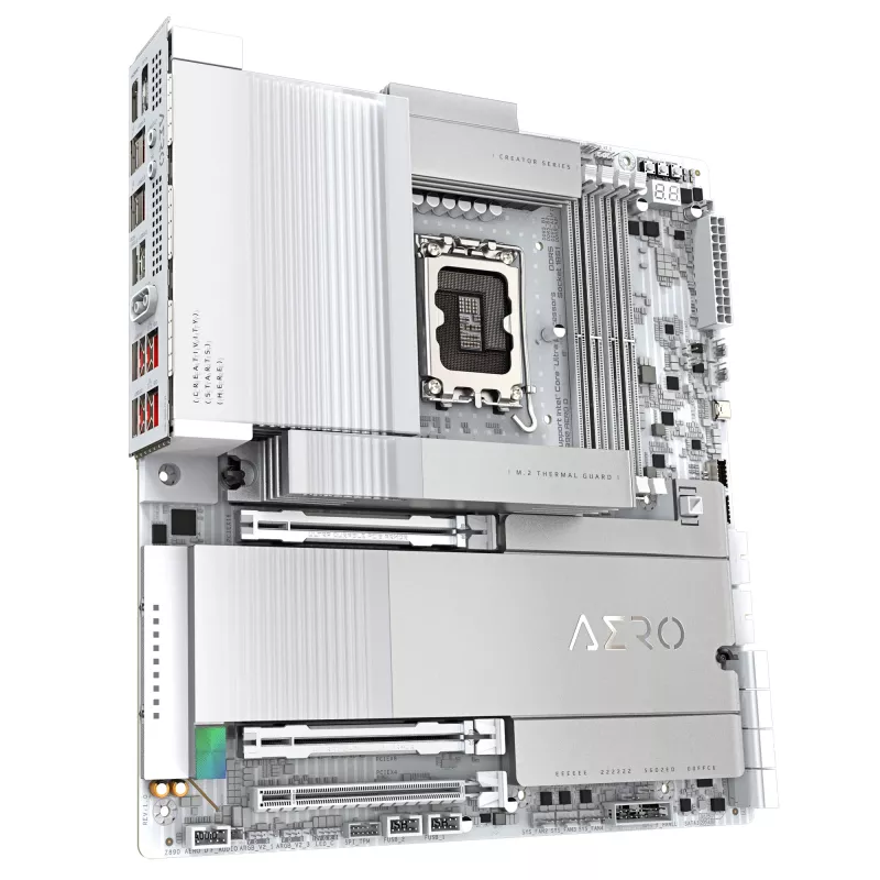 GIGABYTE Z890 AERO D Motherboard - Supports Intel Core Ultra (Series 2) CPUs, 16+1+2 phases VRM, up to 9500MHz DDR5 (OC), PCIe 5.0 M.2, Wi-Fi 7, Thunderbolt 5