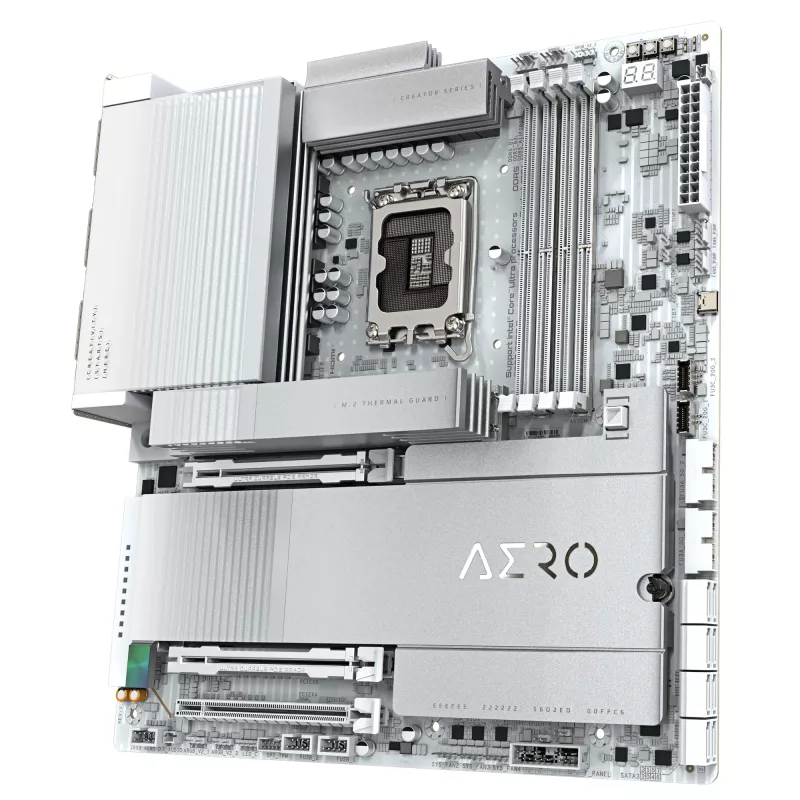 GIGABYTE Z890 AERO D Motherboard - Supports Intel Core Ultra (Series 2) CPUs, 16+1+2 phases VRM, up to 9500MHz DDR5 (OC), PCIe 5.0 M.2, Wi-Fi 7, Thunderbolt 5