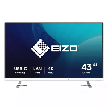EIZO FlexScan EV4340X-WT computer monitor 108 cm (42.5 inch) 3840 x 2160 pixels 4K Ultra HD LCD White