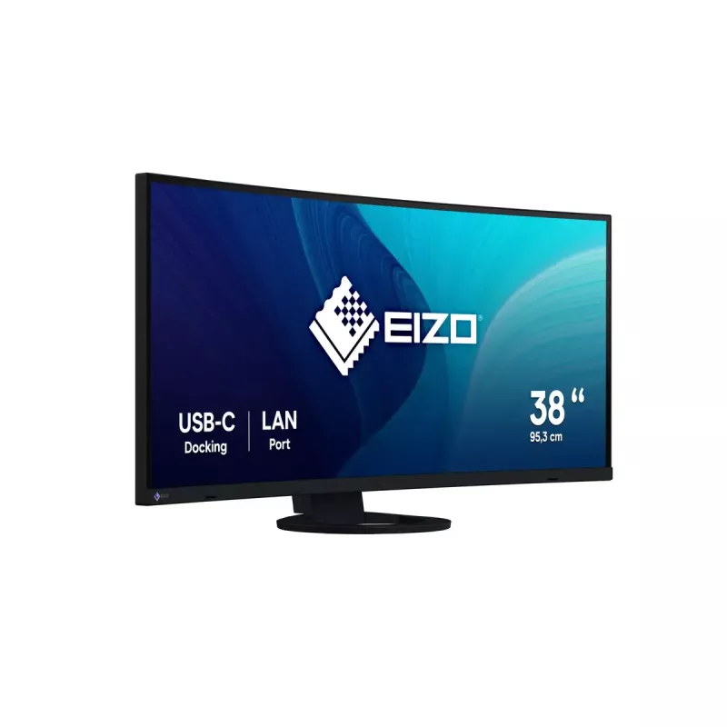Monitor EIZO FlexScan EV3895 37.5 inch Ultra‑Wide Curved IPS 3840×1600, 300 cd/m², 1000:1, USB‑C PD 85W, DisplayPort, HDMI, USB hub, VESA