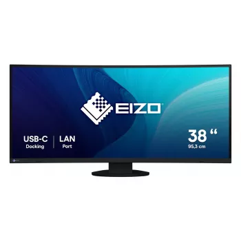 Monitor EIZO FlexScan EV3895 37.5 inch Ultra‑Wide Curved IPS 3840×1600, 300 cd/m², 1000:1, USB‑C PD 85W, DisplayPort, HDMI, USB hub, VESA