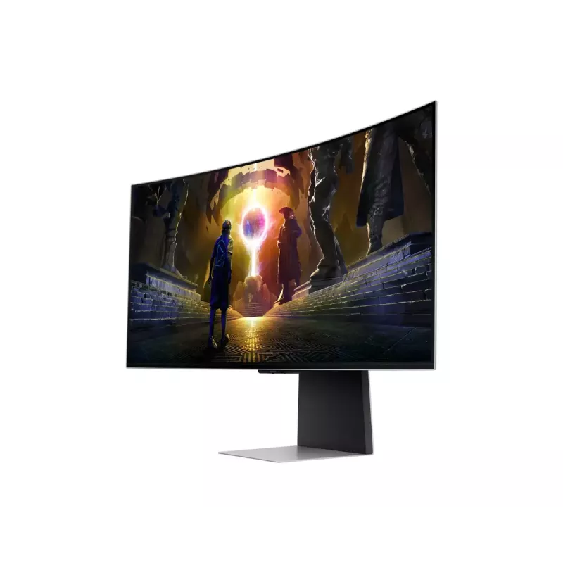 Samsung G85SD computer monitor 86.4 cm (34 inch) 3440 x 1440 pixels UltraWide Quad HD OLED Silver