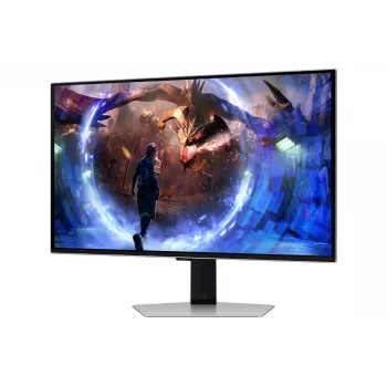 Samsung G60SD computer monitor 68.6 cm (27 inch) 2560 x 1440 pixels Quad HD OLED Silver