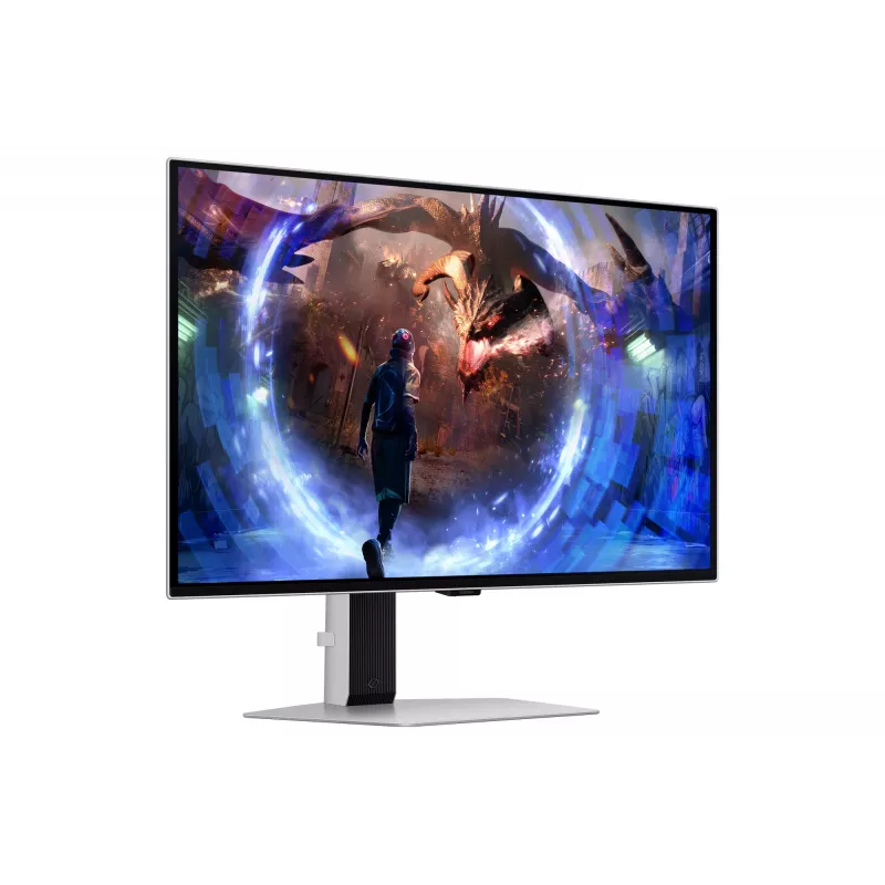 Samsung G60SD computer monitor 68.6 cm (27 inch) 2560 x 1440 pixels Quad HD OLED Silver