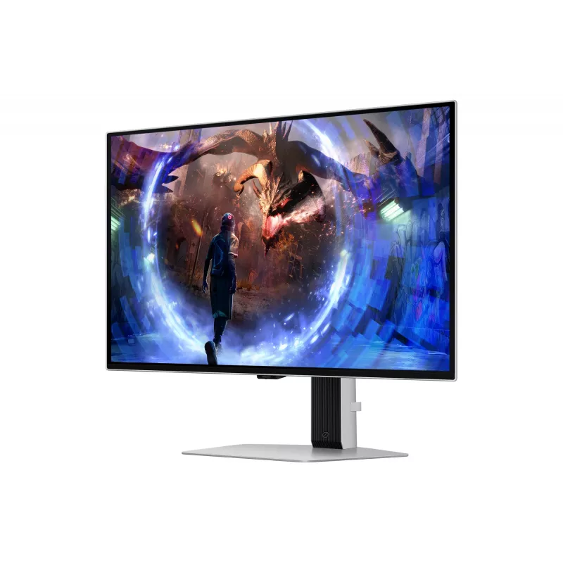 Samsung G60SD computer monitor 68.6 cm (27 inch) 2560 x 1440 pixels Quad HD OLED Silver