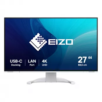EIZO FlexScan EV2740X-WT computer monitor 68.6 cm (27 inch) 3840 x 2160 pixels 4K Ultra HD LCD White