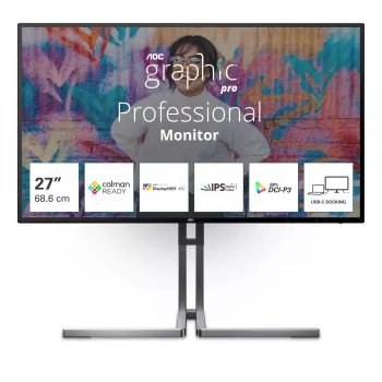 AOC U3 U27U3CV computer monitor 68.6 cm (27 inch) 3840 x 2160 pixels 4K Ultra HD LCD Black