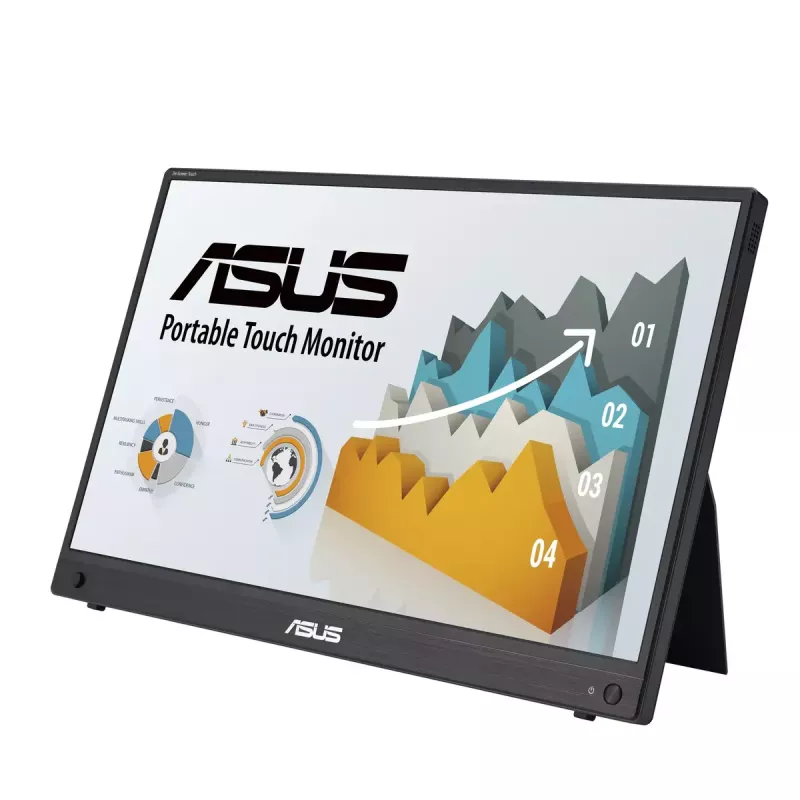 ASUS ZenScreen MB16AHT computer monitor 39.6 cm (15.6 inch) 1920 x 1080 pixels Full HD Touchscreen Black