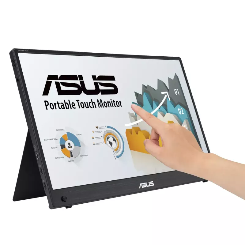 ASUS ZenScreen MB16AHT computer monitor 39.6 cm (15.6 inch) 1920 x 1080 pixels Full HD Touchscreen Black