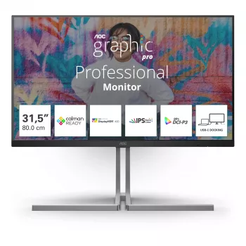 AOC U3 U32U3CV computer monitor 80 cm (31.5 inch) 3840 x 2160 pixels 4K Ultra HD LCD Black