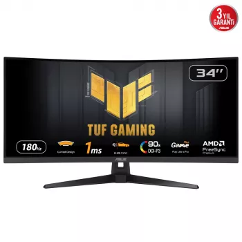 ASUS TUF Gaming VG34VQ3B computer monitor 86.4 cm (34 inch) 3440 x 1440 pixels UltraWide Quad HD LED Black