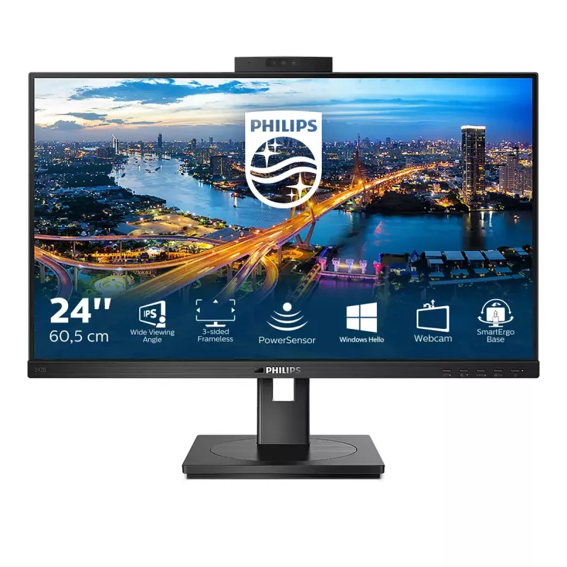 Philips B Line 242B1H/00 computer monitor 60.5 cm (23.8 inch) 1920 x 1080 pixels Full HD LED Black
