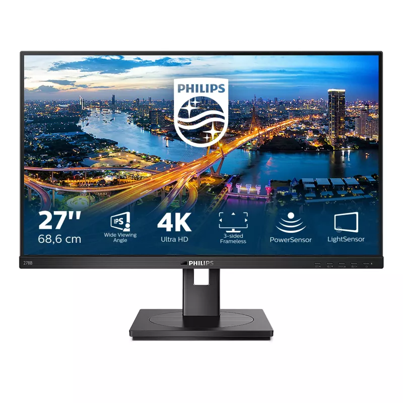 Philips B Line 278B1/00 computer monitor 68.6 cm (27 inch) 3840 x 2160 pixels 4K Ultra HD LED Black