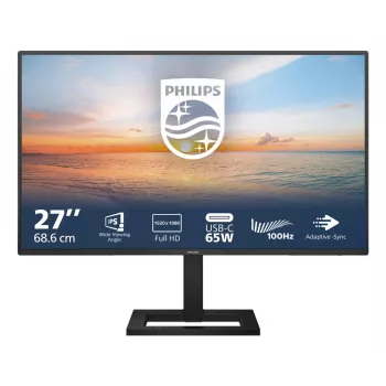 27 inch Full HD LCD monitor Philips 1000 series 27E1N1300AE/00 — 1920×1080, IPS, 100 Hz, USB-C PD 65W, speakers, VESA 100×100