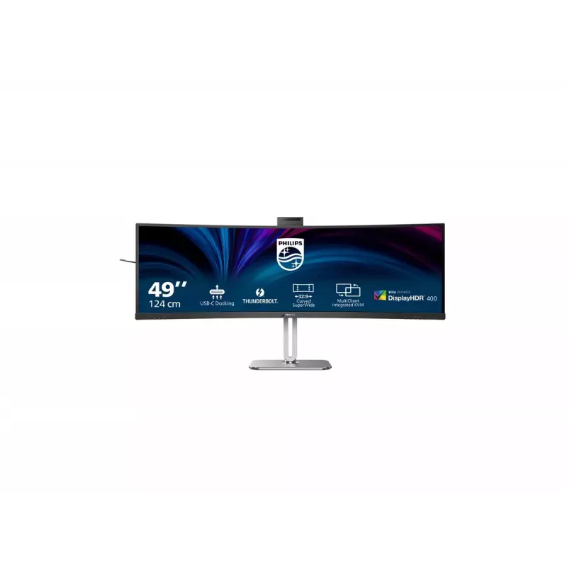 Philips 49B2U6903CH/00 computer monitor 124.5 cm (49 inch) 5120 x 1440 pixels Dual QHD LCD Grey